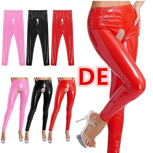 Damen kunstleder high waist - damen,