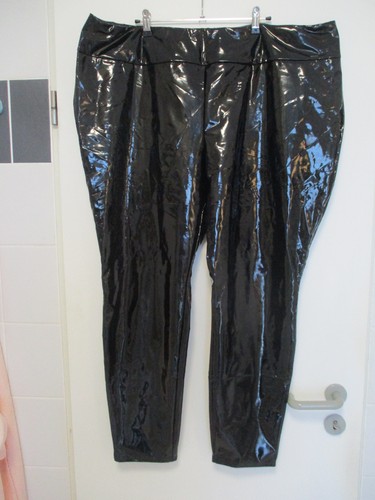Schwarze lackhose 4 xl - schwarze, gr.