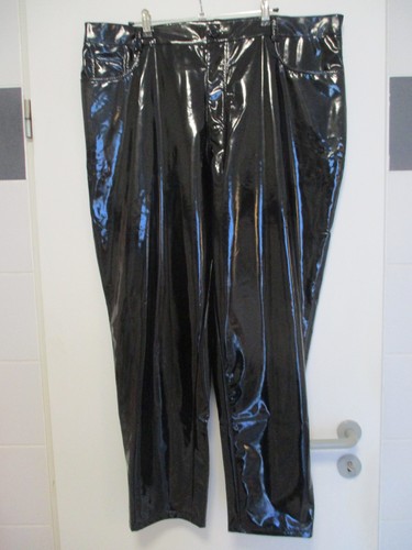 Lackhose xl schwarz - gr.4,