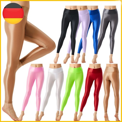 Damen lackleder leggings - de,