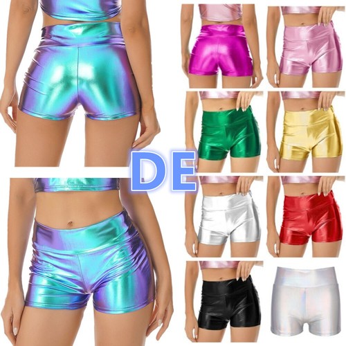 Damen shorts glänzend - de,