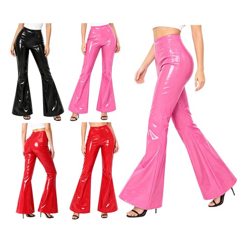 Damen lackleder schlaghose - de,