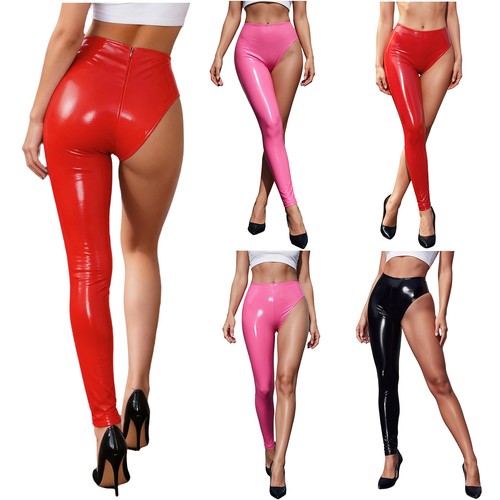 Damen hose lederoptik - damen,