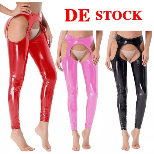 Damen wetlook pvc - damen,