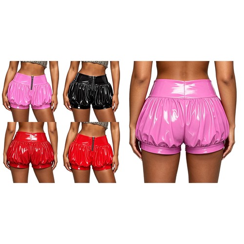 Damen wetlook shorts - de,