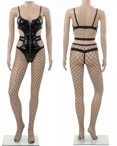 Damen lackleder wetlook - damen,