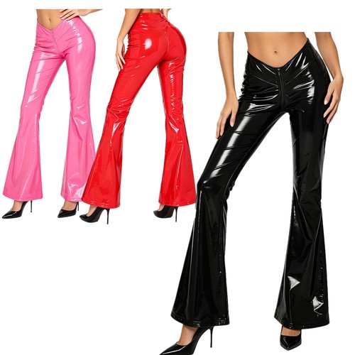 Damen lack leder hose - damen,